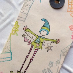 Em's Elf Rubber Stamp