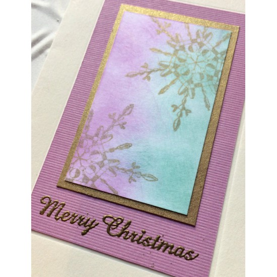 Small Merry Christmas Script Rubber Stamp