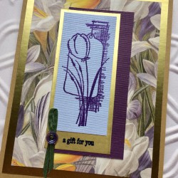 Tulip Collage Rubber Stamp Tulip Collage Rubber Stamp