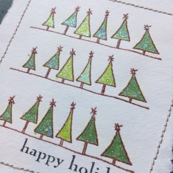 Christmas Tree Border Rubber Stamp Christmas Tree Border Rubber Stamp
