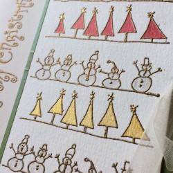 Snowman Border Rubber Stamp Snowman Border Rubber Stamp