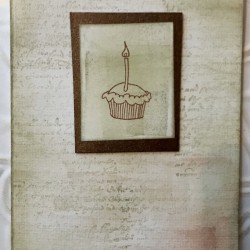 Cupcake Rubber Stamp