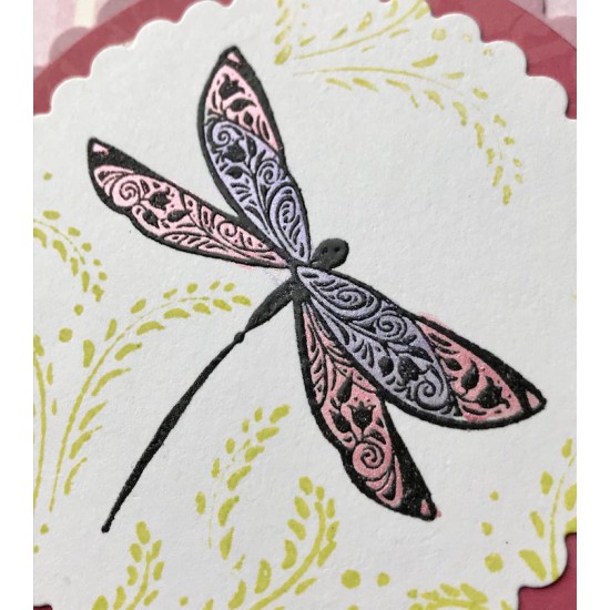 Dawne's Dragonfly Rubber Stamp