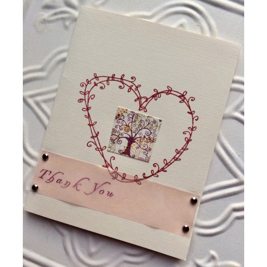 Vine Heart Rubber Stamp