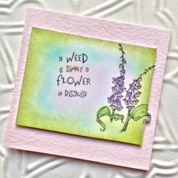 Foxglove Flowers Rubber Stamp Foxglove Flowers Rubber Stamp