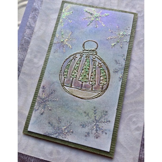 Tree Ornament Rubber Stamp