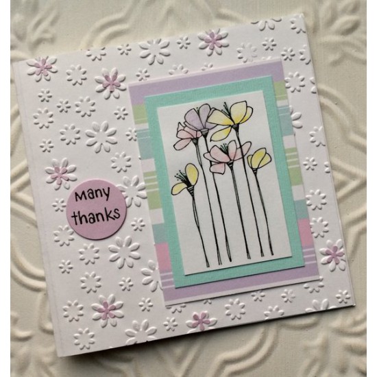 Emily's Garden Rubber Stamp Emily's Garden Rubber Stamp