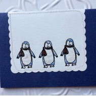 Holiday Penguin Rubber Stamp Holiday Penguin Rubber Stamp