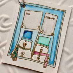 Two From Snowmen Rubber Stamp Two From Snowmen Rubber Stamp