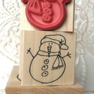 Mini Snowman Rubber Stamp Mini Snowman Rubber Stamp