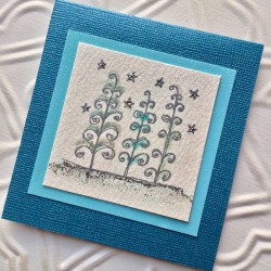Starry Night Trees Rubber Stamp Starry Night Trees Rubber Stamp