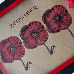 Vintage Poppy Rubber Stamp Vintage Poppy Rubber Stamp