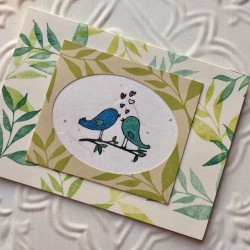 Love Birds Rubber Stamp Love Birds Rubber Stamp