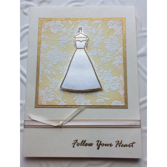 Wedding Dress Rubber Stamp