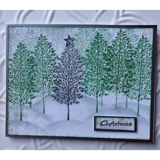 Tall Tree Rubber Stamp