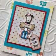 Dog Bone Rubber Stamp