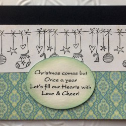 Christmas comes but once a year; Christmas Text Rubber Stamp Christmas comes but once a year; Christmas Text Rubber Stamp