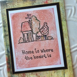 Home is where the Heart is Rubber Stamp Home is where the Heart is Rubber Stamp