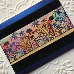 Silhouette Garden Rubber Stamp Silhouette Garden Rubber Stamp