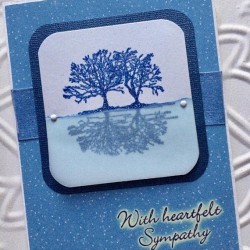 With Heartfelt Sympathy Rubber Stamp With Heartfelt Sympathy Rubber Stamp