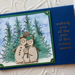 Snowman Family Rubber Stamp Snowman Family Rubber Stamp