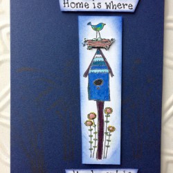 Community Bird House Rubber Stamp Community Bird House Rubber Stamp