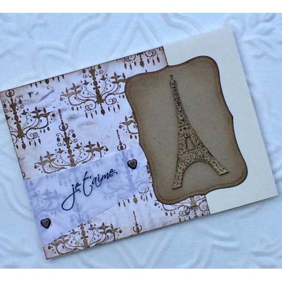 Je t'aime Rubber Stamp
