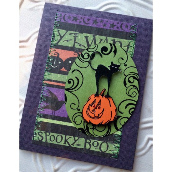 Punkin Head - Carved Pumpkin Rubber Stamp