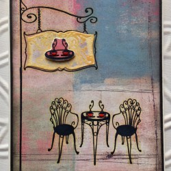 Positano Patio Bistro Table Rubber Stamp Positano Patio Bistro Table Rubber Stamp