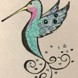 Summer Hummer Hummingbird Rubber Stamp Summer Hummer Hummingbird Rubber Stamp