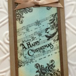 Christmas Collage Rubber Stamp