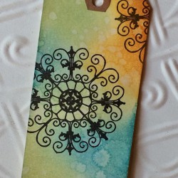 Iron Garden Medallion Rubber Stamp