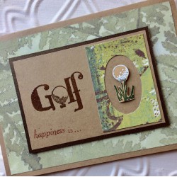 Golf Tee Rubber Stamp Golf Tee Rubber Stamp