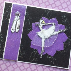 Ballerina Rubber Stamp