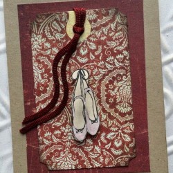 Ballet Shoes Rubber Stamp