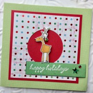happy holidays Rubber Stamp happy holidays Rubber Stamp