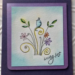 Feathers and Flowers Rubber Stamp Feathers and Flowers Rubber Stamp
