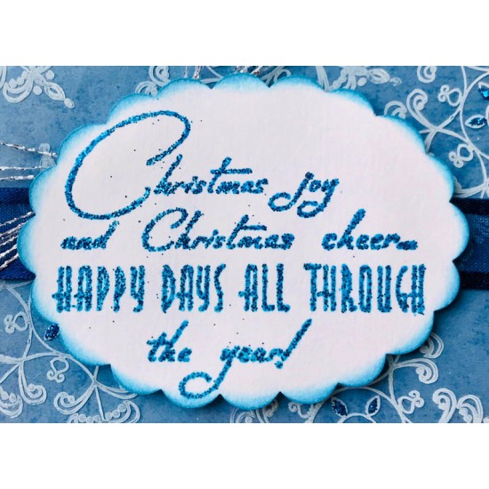 Christmas Joy Verse Rubber Stamp