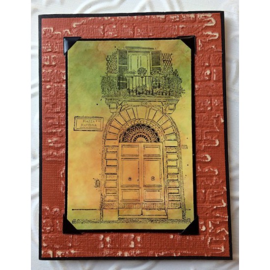 Piazza Navona Rubber Stamp