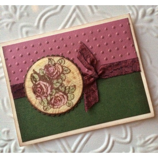 Rose Cluster Rubber Stamp