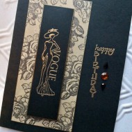 Happy Birthday Vertical Rubber Stamp Happy Birthday Vertical Rubber Stamp