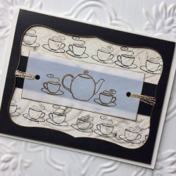 Tea for Two Rubber Stamp Tea for Two Rubber Stamp