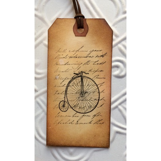Penny Farthing Rubber Stamp