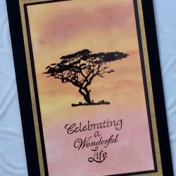 Celebrating A Wonderful Life Rubber Stamp Celebrating A Wonderful Life Rubber Stamp