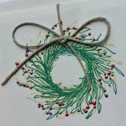 Rustic Wreath Rubber Stamp Rustic Wreath Rubber Stamp