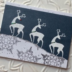 Silhouette Reindeer Rubber Stamp Silhouette Reindeer Rubber Stamp