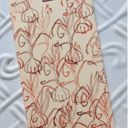 Garlic Rubber Stamp Garlic Rubber Stamp