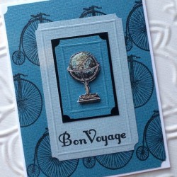 Vintage Globe Rubber Stamp Vintage Globe Rubber Stamp