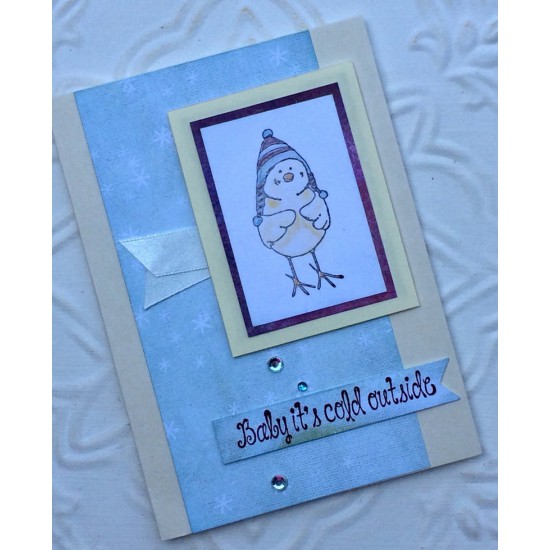 Rupert Baby Bird Rubber Stamp