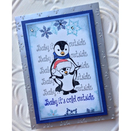Baby it's Cold Outside Rubber Stamp
